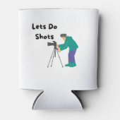 フォトグラファーとクーラーボックスでショットを実行 缶クーラー (正面)