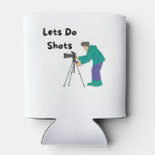 フォトグラファーとクーラーボックスでショットを実行 缶クーラー (裏面)