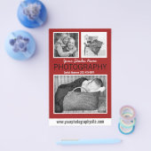 フォトグラファーによるビジネスの配布資料(3枚) チラシ (シングル)