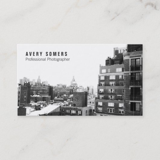 フォトグラファーによる写真の追加 名刺 (正面)