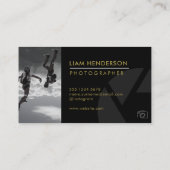 フォトグラファーによる名刺モダン撮影 名刺 (裏面)