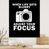 フォトグラファーによる焦点の調整 ポスター (キッチン)