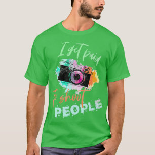 フォトグラファーに贈り物を贈る代金を支払われる Tシャツ