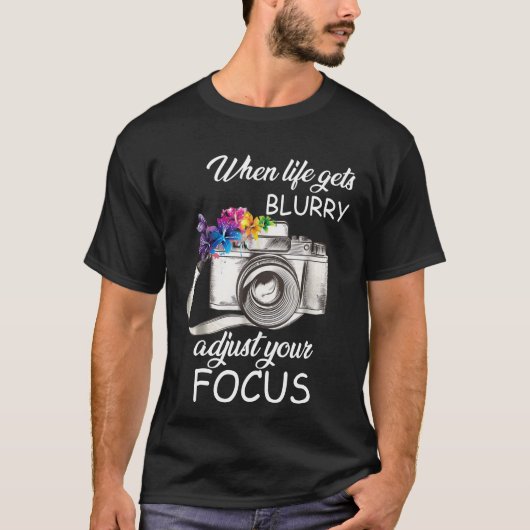 フォトグラファーのカメラシャツ Tシャツ (正面)