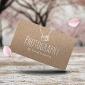 フォトグラファーのカメラ素朴クラフト 名刺