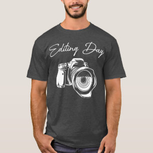 フォトグラファーのカメラ編集の日写真愛好家の写真 Tシャツ