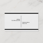 フォトグラファーのカメラ黒、白モダン色 名刺 (裏面)