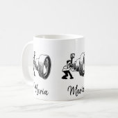 フォトグラファーのマグカップ コーヒーマグカップ (正面左)