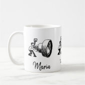 フォトグラファーのマグカップ コーヒーマグカップ (左)