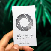 フォトグラファーのメタルシャッモダンター撮影 名刺