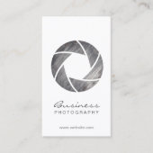 フォトグラファーのメタルシャッモダンター撮影 名刺 (正面)