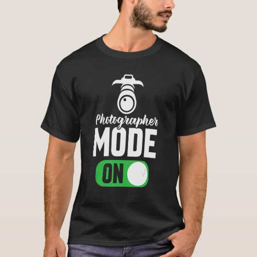 フォトグラファーのモード Tシャツ (正面)