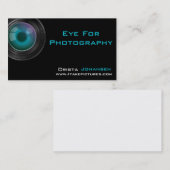 フォトグラファーのレンズ名刺テンプレート 名刺 (正面/裏面)