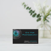 フォトグラファーのレンズ名刺テンプレート 名刺 (スタンド正面)