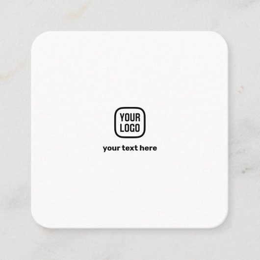 フォトグラファーのロゴのミニマル写真白 コーリングカード (正面)