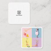 フォトグラファーのロゴのミニマル写真白 コーリングカード (正面/裏面)