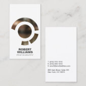 フォトグラファーの名刺のフォーカスロゴIV 名刺 (正面/裏面)