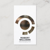フォトグラファーの名刺のフォーカスロゴIV 名刺 (正面)