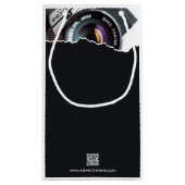 フォトグラファーの白黒ありがとう スモールペーパーバッグ (裏面)