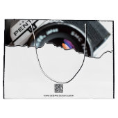 フォトグラファーの白黒ありがとう ラージペーパーバッグ (裏面)