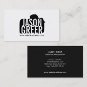 フォトグラファーはっきりしたデジタルカメラのロゴ写真 名刺 (正面/裏面)