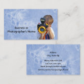 フォトグラファーまたはカメラユーモアのあるストア 名刺 (正面/裏面)