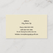 フォトグラファーまたはカメラユーモアのあるストアGoldBG 名刺 (裏面)