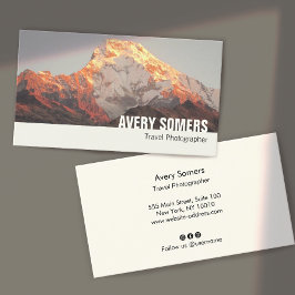 フォトグラファーを追加して写真を旅行 名刺