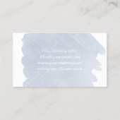 フォトグラファーエレガントカメラの水色 名刺 (裏面)