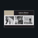 フォトグラファーエレガントクラスカスタムのプロファイルカード 名刺<br><div class="desc">プロフェッショナルモダン名刺テンプレート。クラシックと外観もエレガント同様。6枚のカスタマイズ可能なオリジナル写真をテンプレートとして設計し、各オリジナル写真で各写真を変更する。このデザイン最高のは白黒または雪姫の写真で見える。写真もしを置いた後にサイズを変更または交換する必要がありますクリックが、単にオレンジのit！ボタンの上に置いて、それらを楽しむことがでカスタマイズきる。感じ連絡ご質問もしは自由に。このプロファイルカードは他のビジネスにも使用でき、これらの画像を製品の写真に置き換えることができる。</div>