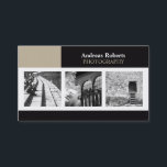 フォトグラファーエレガントクラスカスタムのプロファイルカード 名刺<br><div class="desc">プロフェッショナルモダン名刺テンプレート。クラシックと外観もエレガント同様。6枚のカスタマイズ可能なオリジナル写真をテンプレートとして設計し、各オリジナル写真で各写真を変更する。このデザイン最高のは白黒または雪姫の写真で見える。写真もしを置いた後にサイズを変更または交換する必要がありますクリックが、単にオレンジのit!ボタンの上に置いて、それらを楽しむことがでカスタマイズきる。感じ連絡ご質問もしは自由に。このプロファイルカードは他のビジネスにも使用でき、これらの画像を製品の写真に置き換えることができる。</div>