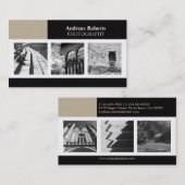 フォトグラファーエレガントクラスカスタムのプロファイルカード 名刺 (正面/裏面)