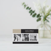 フォトグラファーエレガントクラスカスタムのプロファイルカード 名刺 (スタンド正面)