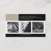 フォトグラファーエレガントクラスカスタムのプロファイルカード 名刺 (裏面)