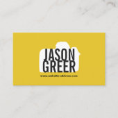 フォトグラファークールイエローカメラロゴ写真 名刺 (正面)