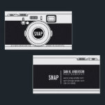 フォトグラファークールカメラモダンブラックイラストレーション 名刺<br><div class="desc">写真家クールカメラ黒モダンイラストレーション名刺デザイン。こカスタマイズの写真カメラの黒いイラストレーションのビジネスモダンカードと与えあなたの個々のスタイルを作る。プロフェッショナルモダンカスタマイズ可能な名刺。競合他社の上に存在するビジュアルクリエイティブのエッジを探している多くの職業に最適！フォトグラファー、デザイ結婚ナー、フォトグラファー、ブランディング、写真、ビジネス、クリエイティブプロフェッショナルに最適。お客様のカスタマイズ文字と画像を使って簡単する – お客様のと画像を作成する！</div>