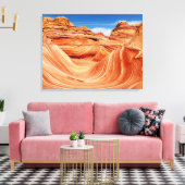 フォトグラファーズパラダイスザウェーブオリジナルファインアート キャンバスプリント (インサイチュ (リビング))
