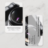 フォトグラファービデオグラファーDSLRカメラレンズ 名刺 (正面/裏面)