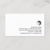 フォトグラファーフェイクシルバー・モノグラム 名刺 (裏面)