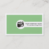 フォトグラファーフェミニンの名刺 – 緑のセージ 名刺 (正面)