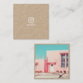 フォトグラファーミニマルソーシャルメディアInstagram kraft コーリングカード (正面/裏面)