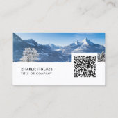 フォトグラファーモダンの名刺 | QRコード 名刺 (正面)