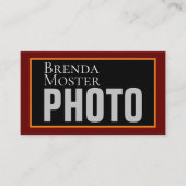 フォトグラファーモダンアーティストクリエイティブソーシャルメディア 名刺 (正面)