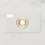 フォトグラファーモダンカメラエレガント撮影 名刺 (正面)