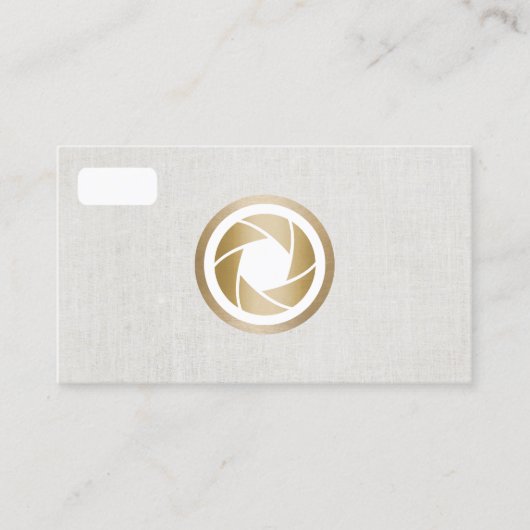 フォトグラファーモダンカメラエレガント撮影 名刺 (正面)