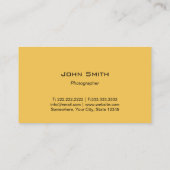 フォトグラファーモダンカメラストライプ撮影 名刺 (裏面)