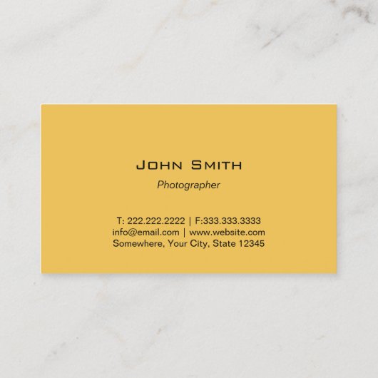 フォトグラファーモダンカメラストライプ撮影 名刺 (裏面)