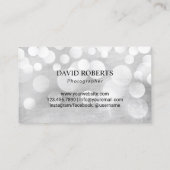 フォトグラファーモダンカメラ銀写真 名刺 (裏面)