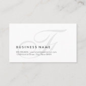 フォトグラファーモダン- Swash Monogram 名刺 (裏面)