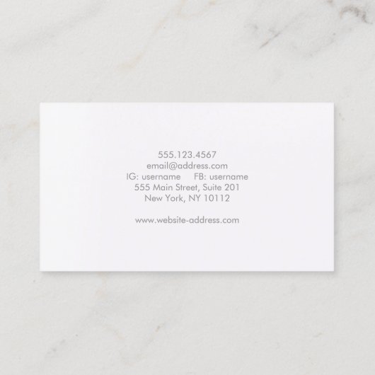 フォトグラファーヴィンテージカメラフィルム 名刺 (裏面)